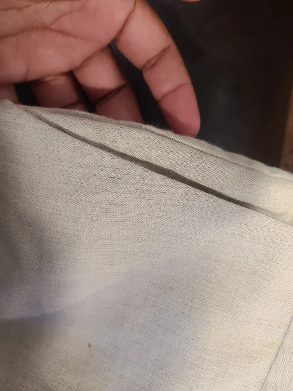 Dockere Premuim Light Khaki Color Men's Linen Blend Pants - Classic Straight Fit